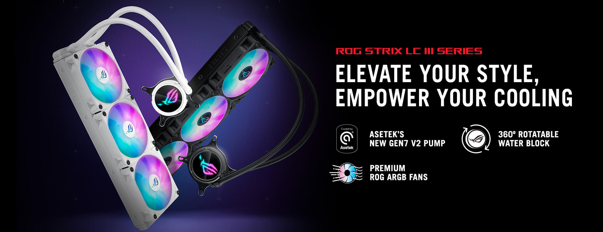 Bannière ROG STRIX LC III ARGB