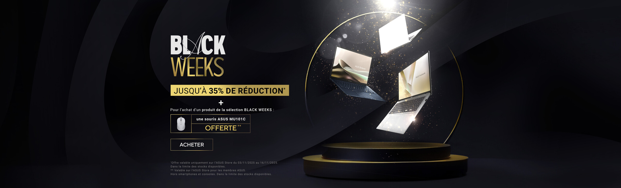 Black Weeks 2025 - Jusqu’à -30% sur une sélection de produits