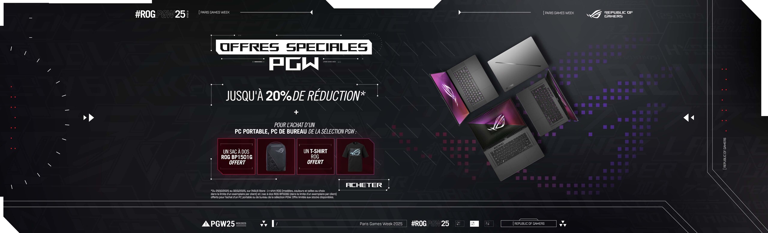 Offres spéciales PGW 2025