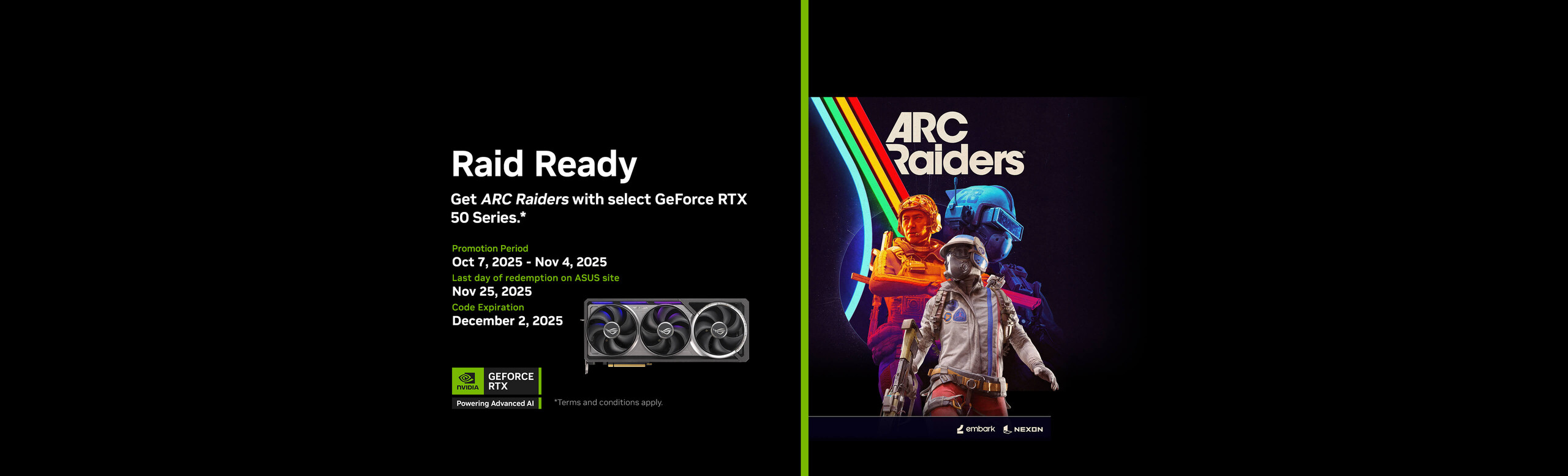 Get ARC Raiders Deluxe Edition with select GeForce RTX 50 Series