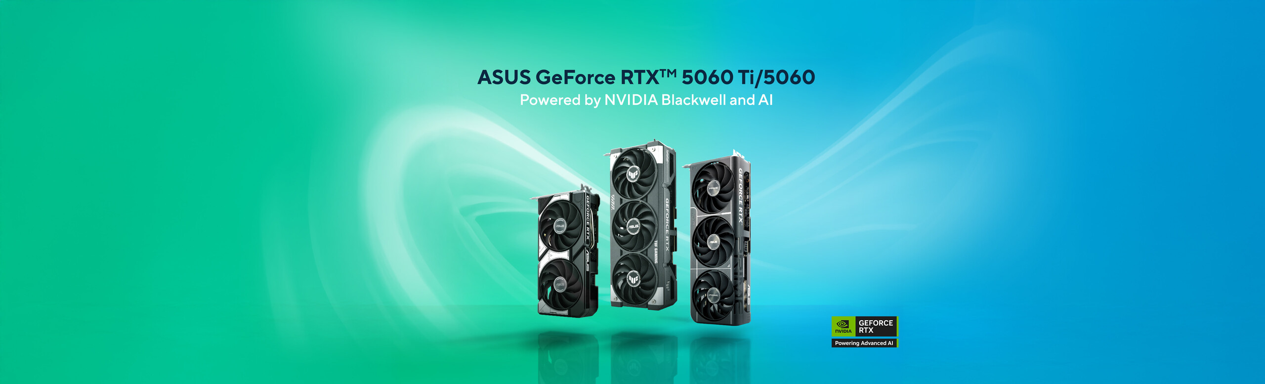 ASUS GeForce RTX 5060 Ti and RTX 5060 banner