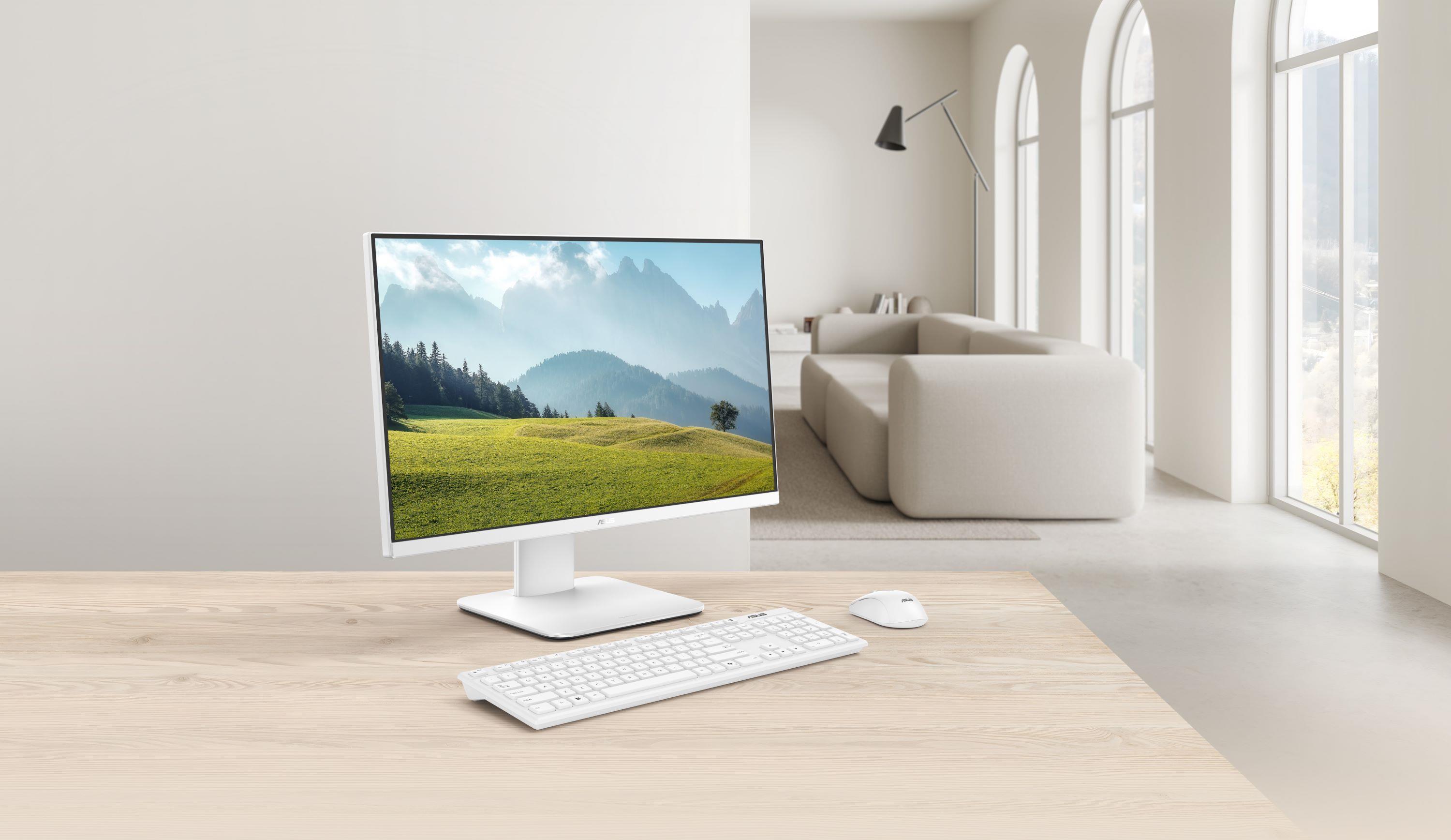 An ASUS V440 setup at a desk